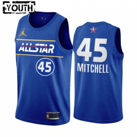 Maillot NBA Utah Jazz Donovan Mitchell 45 2021 All-Star Jordan Brand Bleu Swingman - Enfant